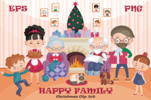 Download Happy Family Christmas Clip Art - Christmas clip art Collection