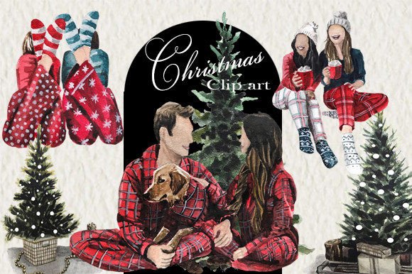 Download Christmas Clip Art, Best Friends Clipart - Christmas clip art Collection