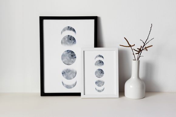Download Watercolor Moon Print INSTANT DOWNLOAD - Instant download Collection